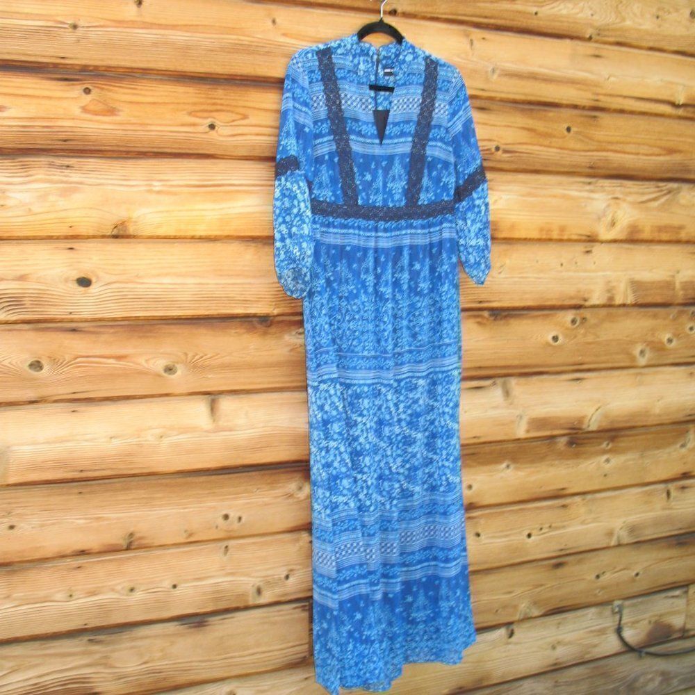 NWOT Karl Lagerfeld Paris Boho Maxi Dress - Picture 4 of 10